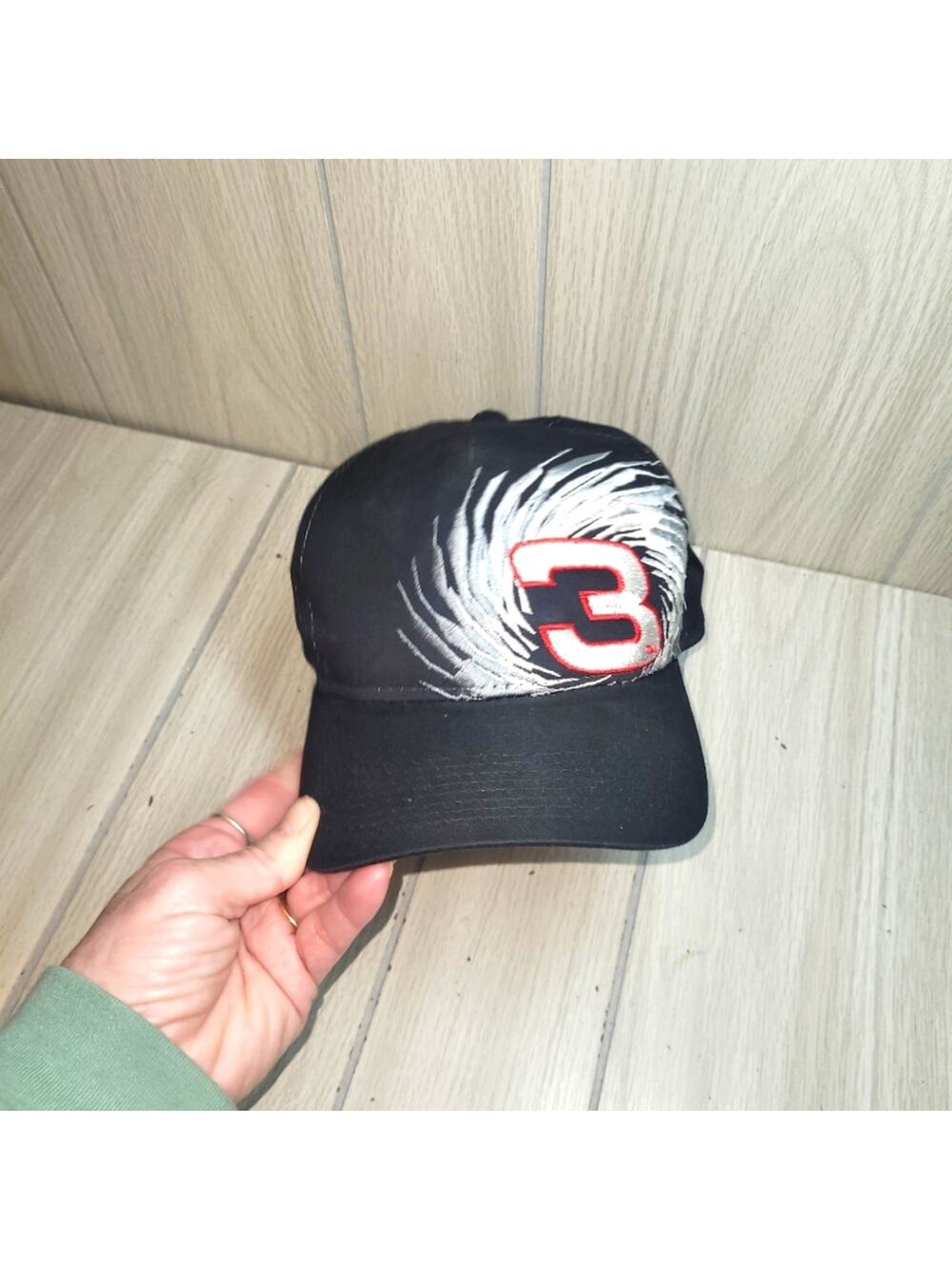 Vtg Dale Earnhardt Sr #3 Intimidator Embroidered Snap Back Hat Nascar Racing